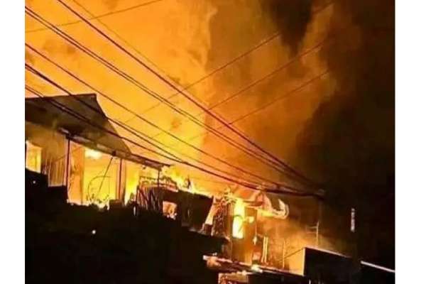 धनकुटामा भीषण आगलागीबाट ५ घर जलेर नष्ट, ४९ लाख बराबरको धनमाल क्षति