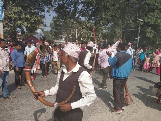 चन्द्रौटामा सदभावसहितको वृहत सराय जात्रा निकालियो