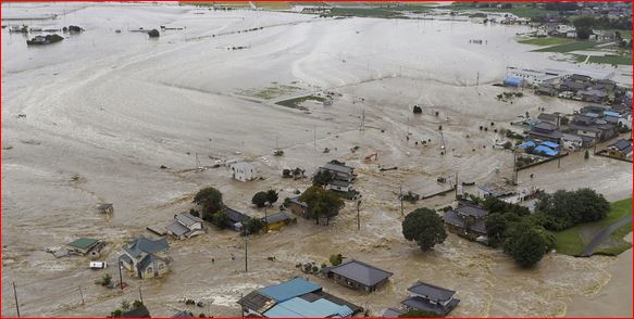 जापानमा बाढीमा परेर २० जनाको मृत्यु, कैयौँ अस्पतालमा भर्ना