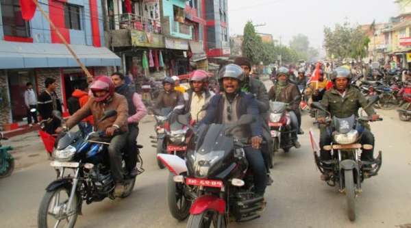 सिरहामा भ्रष्टाचार विरुद्ध नयाँ शक्तिद्धारा मोटरसाइकल र्याली