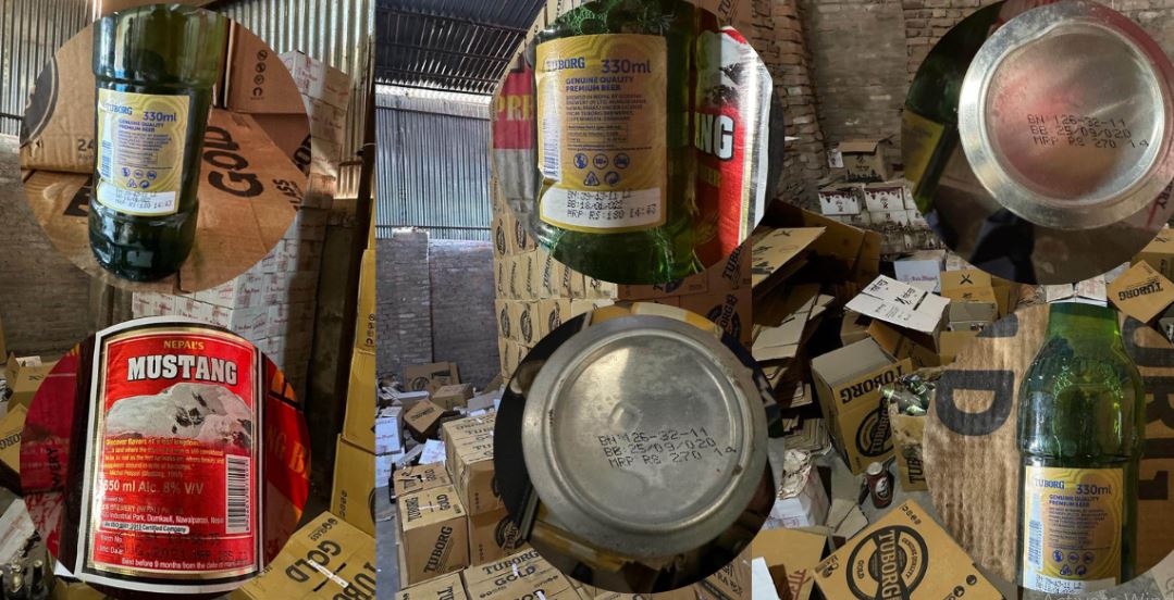 ८२ लाख मूल्य बराबरको बियर बरामद