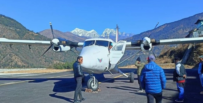 फाप्लु विमानस्थलमा सत्र दिनपछि उडान