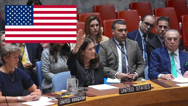 गाजामा युद्धविरामका लागि प्रस्तावित राष्ट्रसङ्घीय सुरक्षा परिषद्को मस्यौदामा अमेरिकाद्वारा भिटो जारी