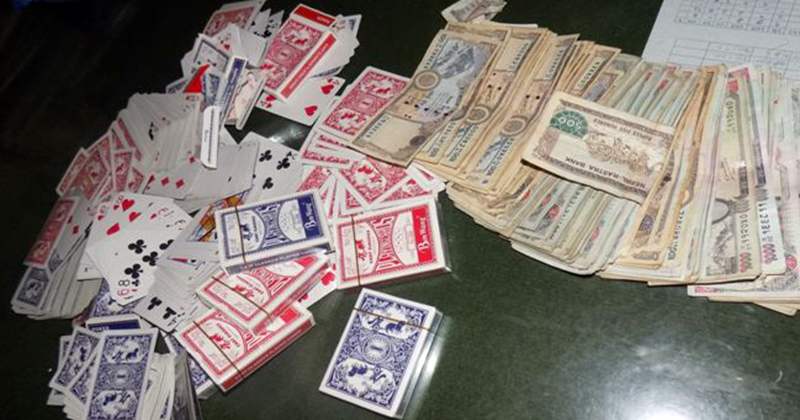 काठमाडौँबाट जुवातास खेलिरहेको अवस्थामा ९ जना पक्राउ