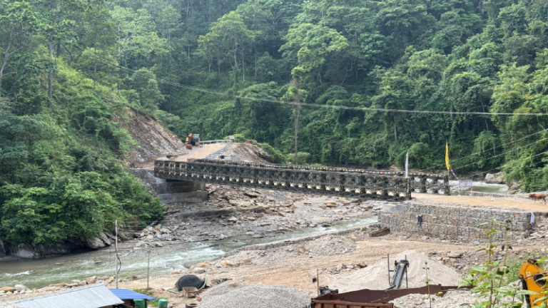 पुवा खोलामा बेलिब्रिज निर्माण, ३६ किमी दुरी छोटियो