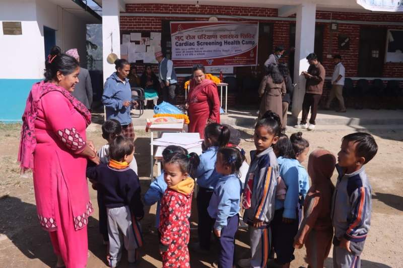 बालबालिकाको निःशुल्क मुटु परीक्षण