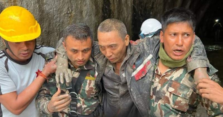 माथिल्लो त्रिशूली–१ को टनेलबाट ११ दिनपछि चिनियाँ नागरिकको उद्धार