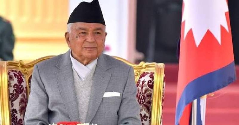 भोटेकोशी बाढीको क्षति बुझ्न प्रभावित क्षेत्रमा पुगे राष्ट्रपति पौडेल