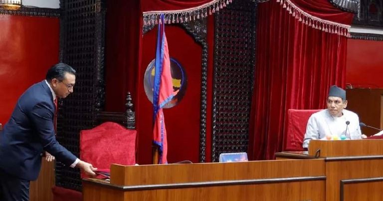 राष्ट्रिय सभामा लोक सेवा आयोगकाे वार्षिक प्रतिवेदन पेस